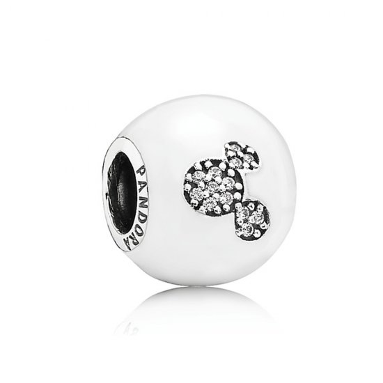 Charm Pandora de prata Mickey Mouse "Eu amo o Mickey"  Clique na imagem para fechar