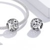 Charm Flores com orifícios, letra C estilo Pandora - SCC1444-C