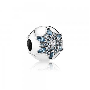 Clipe PANDORA Cristal Floco de Neve - 791997NMB Clipe PANDORA Cristal Floco de Neve - 791997NMB