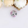 Charm recortes de Coração Rosa à Mão Livre Pandora - 798677C01