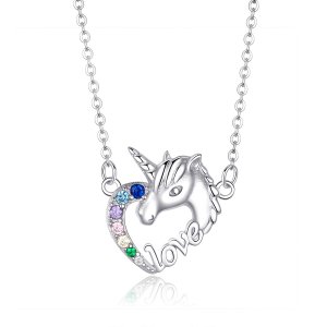 Colar Unicórnio fofo life Pandora - SCN348 Colar Unicórnio fofo life Pandora - SCN348