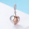 Charm Pendente Dois tons Chave de coração aberto estilo Pandora - SCC844