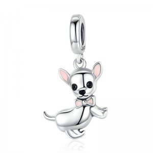 Charm Pendente Chihuahua estilo Pandora - SCC1317 Charm Pendente Chihuahua estilo Pandora - SCC1317