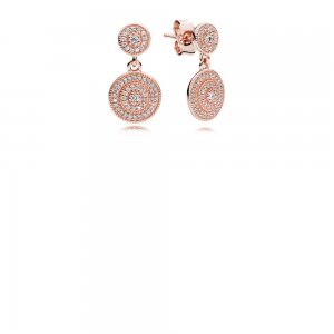 Brinco PANDORAs Rose™ Elegante Pólen - 280688CZ