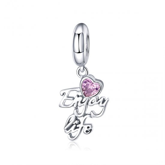 Charm Pendente Vida amorosa estilo Pandora - SCC907  Clique na imagem para fechar