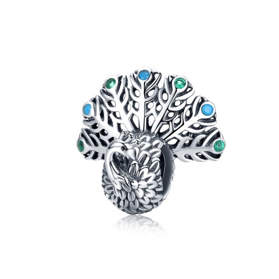 Charm Pavão life Pandora - SCC1260  Clique na imagem para fechar