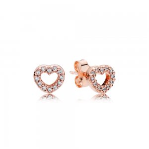 Brinco PANDORA ROSE Corações Vazados - 280528CZ