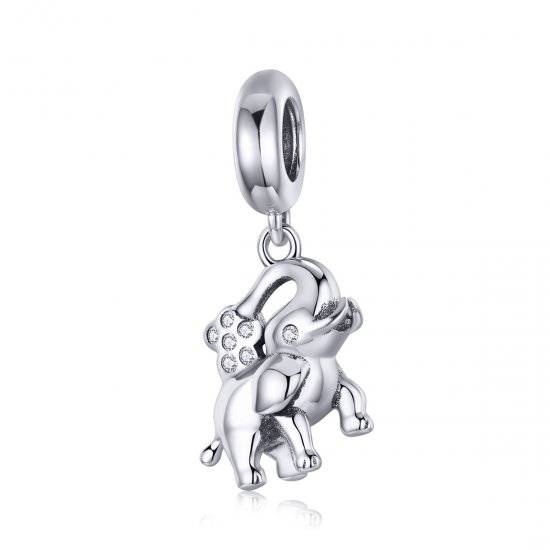 Charm Pendente Elefante feliz estilo Pandora - SCC1059  Clique na imagem para fechar