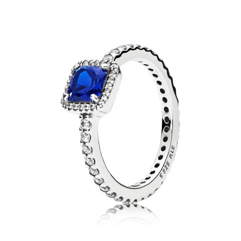 (imagem para) Anel PANDORA Beleza Eterna Azul - 190947NBT