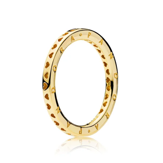(imagem para) Anel Shine Corações de PANDORA Signature - 167134