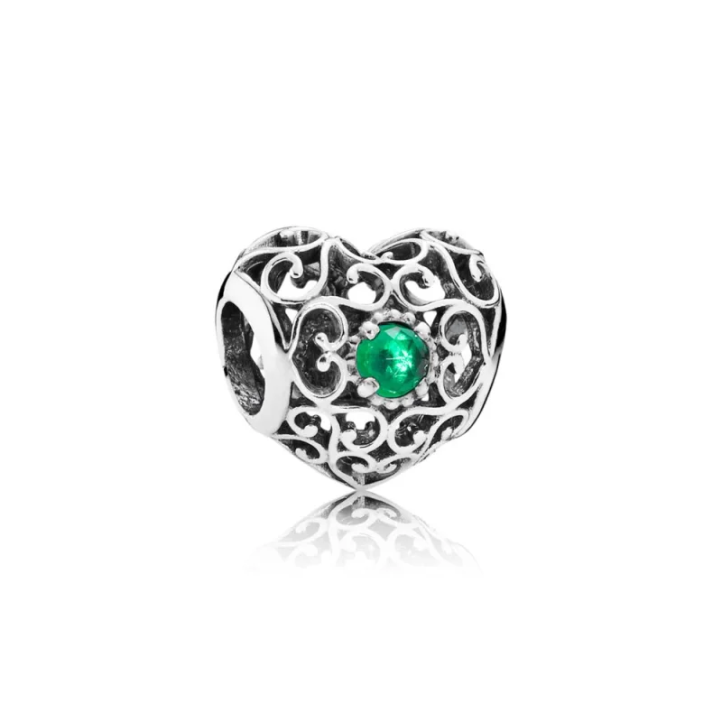 (imagem para) Charm berloques PANDORA Coração de Maio - 791784NRG