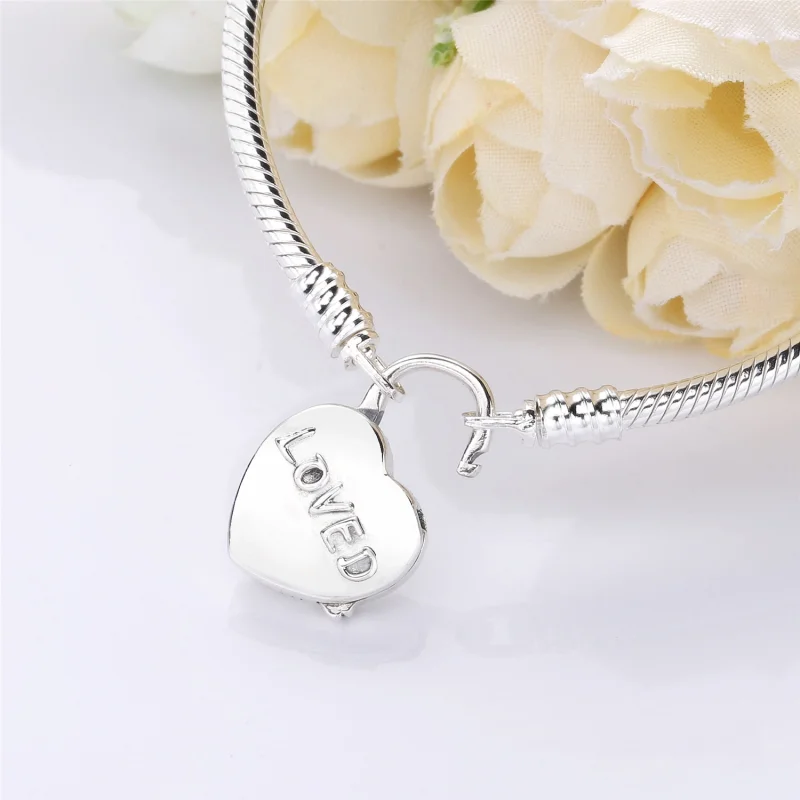 (imagem para) Pulseira PANDORA com fecho cadeado Loved - Visualizar 2