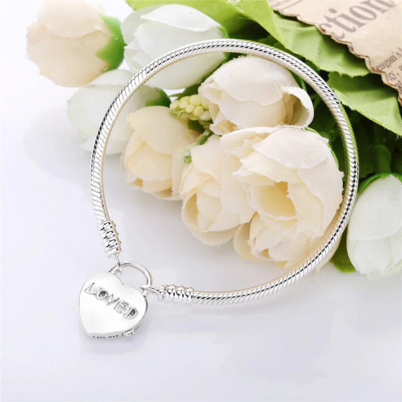(imagem para) Pulseira PANDORA com fecho cadeado Loved - Visualizar 3