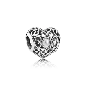 (imagem para) Charm berloques PANDORA Coração de Abril - 791784RC