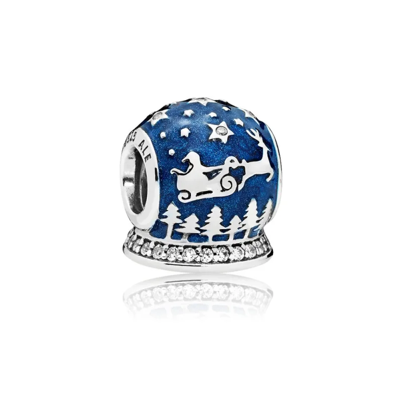 (imagem para) Charm berloques PANDORA Noite de Natal - 796386EN63