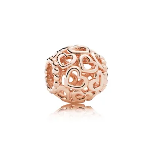 (imagem para) Charm berloques PANDORA Rose Corações Vazados - 780964