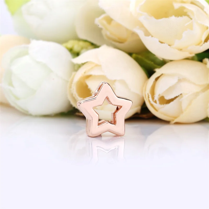 (imagem para) Charm Pandora Reflexions Rose™ Estrela - Visualizar 2