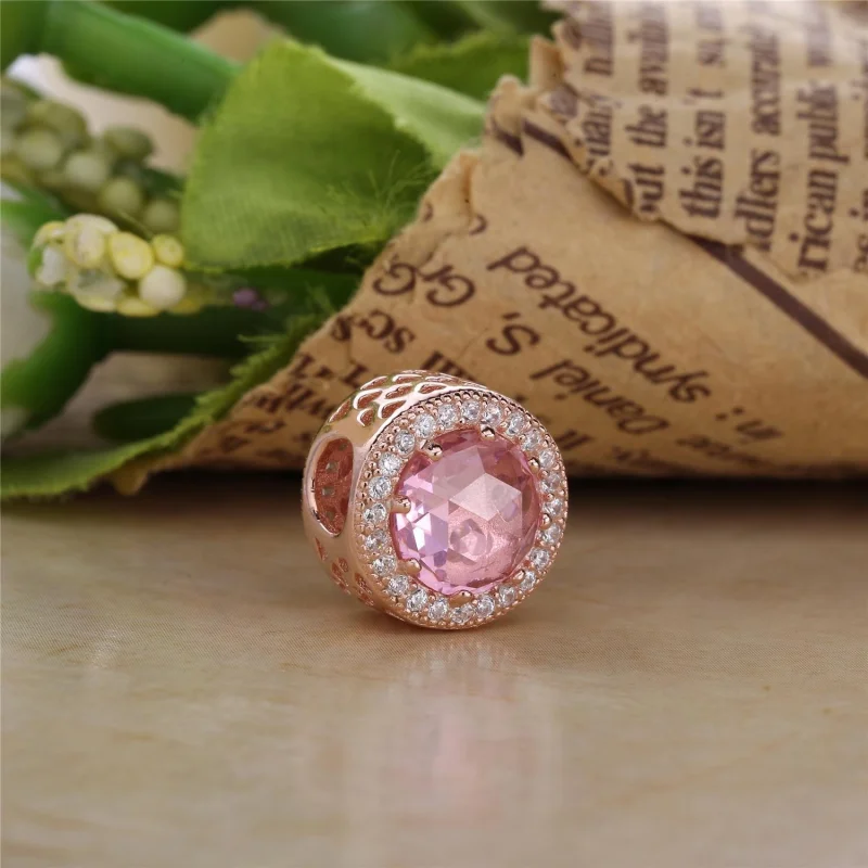 (imagem para) Charm PANDORA ROSETM Coração Radiante Rosa Blush - 781725NBP - Visualizar 2