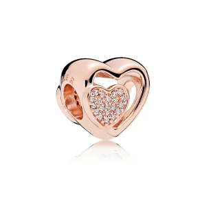 (imagem para) Charm PANDORA ROSETM Juntos para Sempre - 781806CZ