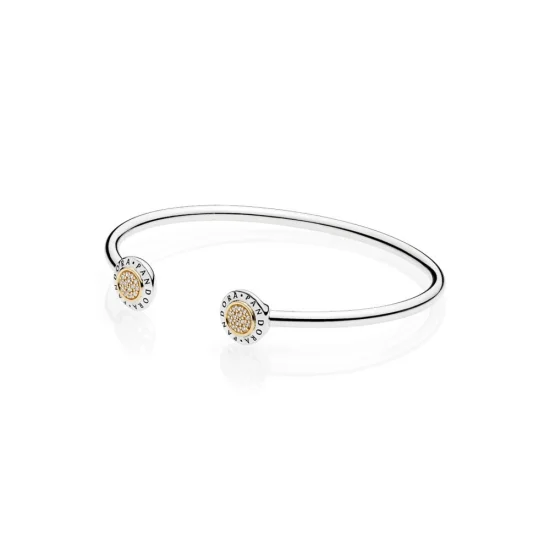 (imagem para) Bracelete PANDORA Signature com Ouro - 596274CZ