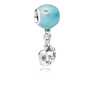 (imagem para) Charm PANDORA Elefante com Balão Azul - 797239EN169