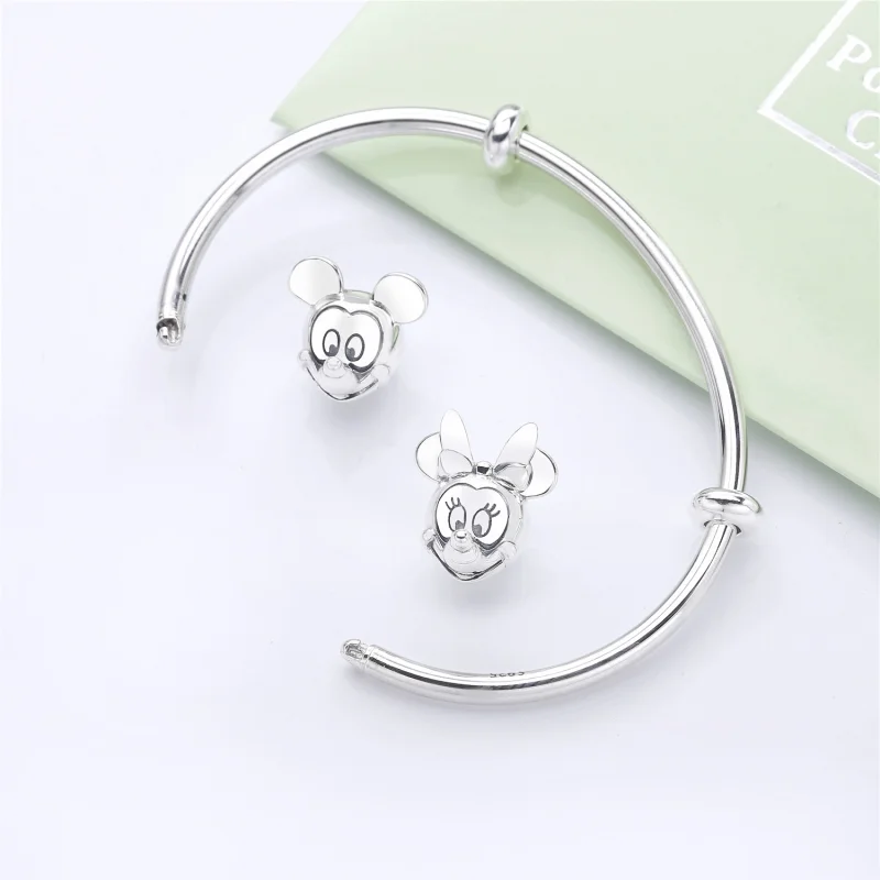 (imagem para) Bracelete PANDORA Rígido Aberto Do Mickey E Da Minnie - Visualizar 4