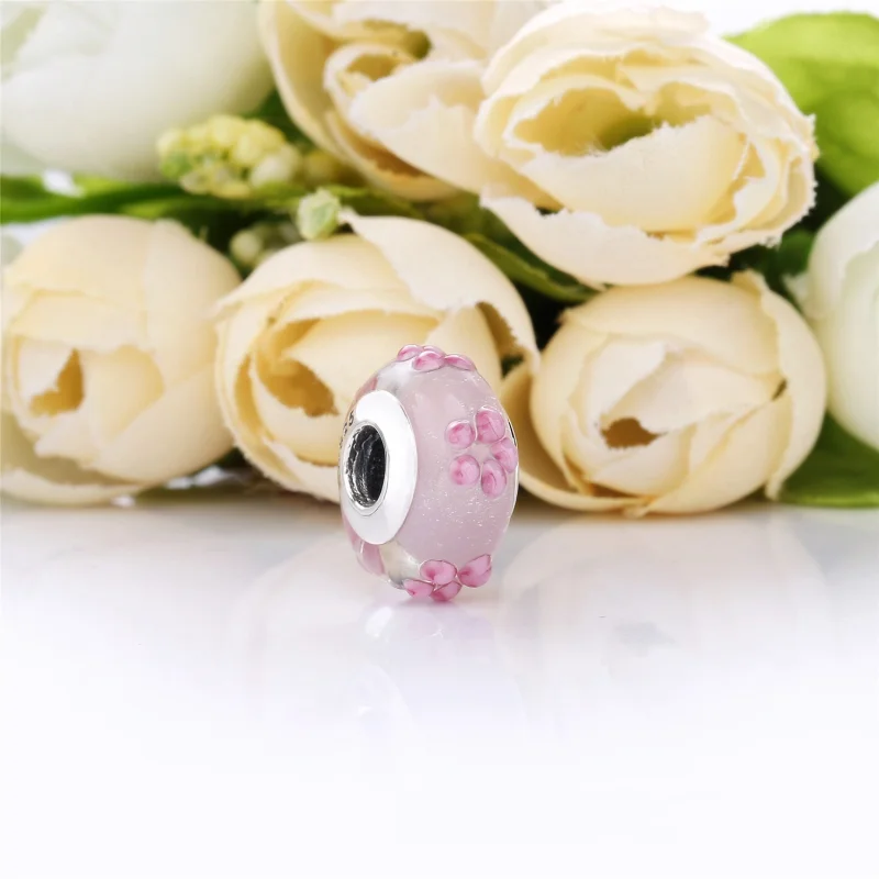 (imagem para) Charm berloques PANDORA Murano Flor - Visualizar 2