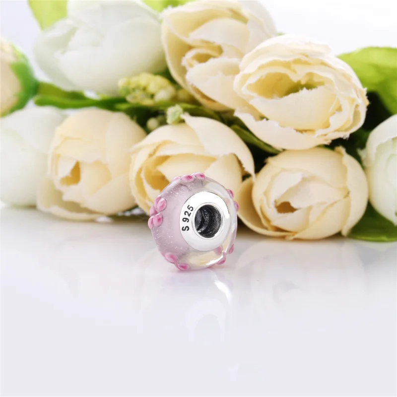(imagem para) Charm berloques PANDORA Murano Flor - Visualizar 3