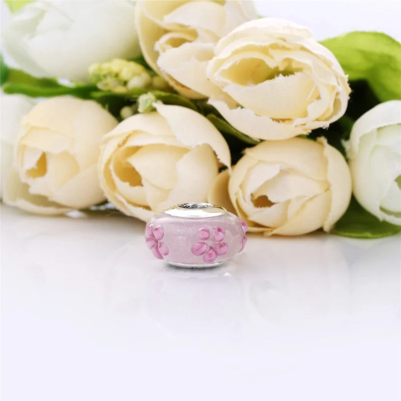 (imagem para) Charm berloques PANDORA Murano Flor - Visualizar 4