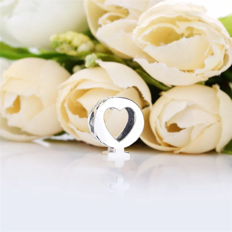(imagem para) Charm berloques Pandora de prata Símbolo feminino - Visualizar 2