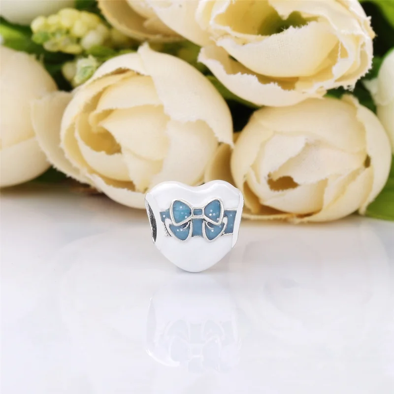 (imagem para) Charm berloques Pandora de prata Amor Dia Branco - Visualizar 2