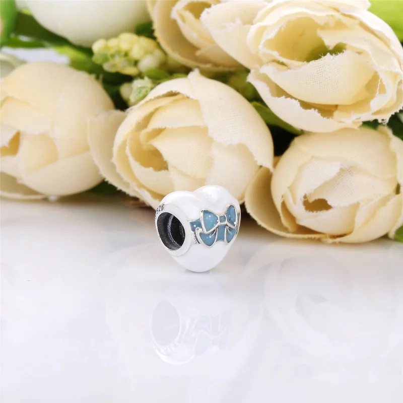 (imagem para) Charm berloques Pandora de prata Amor Dia Branco - Visualizar 4