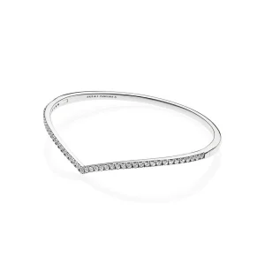 (imagem para) Bracelete Rígido PANDORA Chevron Brilhante - 597837CZ
