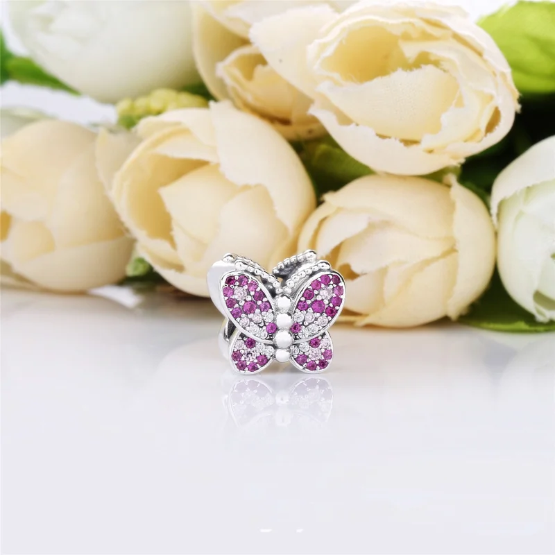 (imagem para) Charm berloques PANDORA Encantadora Borboleta - Visualizar 2