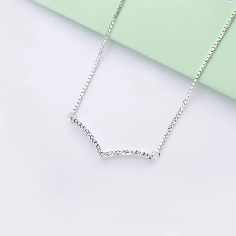 (imagem para) Colar PANDORA Chevron Brilhante - Visualizar 2