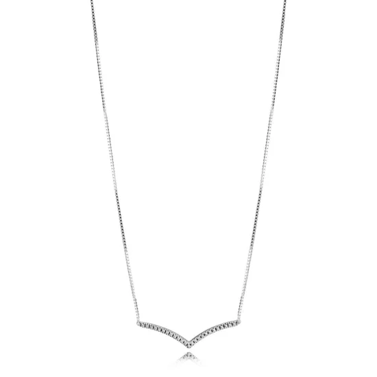 (imagem para) Colar PANDORA Chevron Brilhante