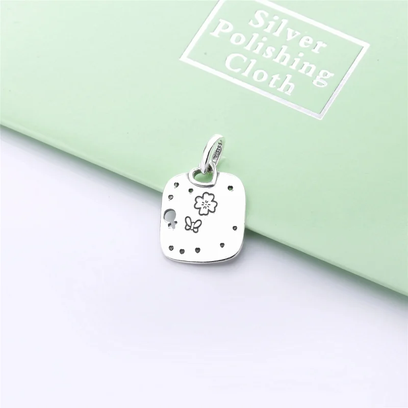 (imagem para) Pendente Pandora de prata Lema de empoderamento feminino - Visualizar 4