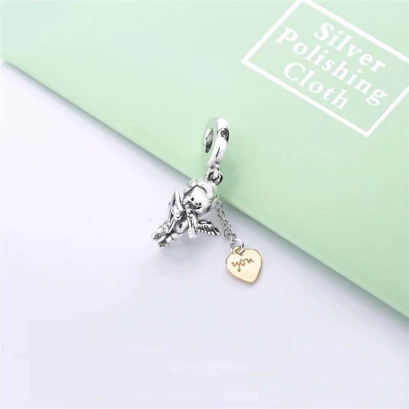 (imagem para) Conta Pendente Cupido PANDORA Shine - 767796CZ - Contas - Visualizar 3