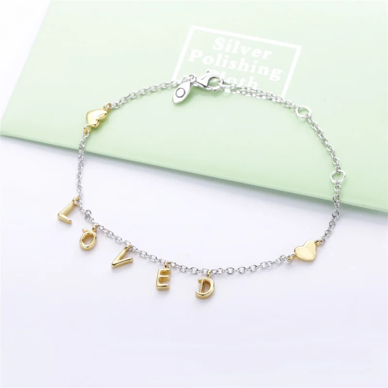 (imagem para) Pulseira pandora prata Você É Amada - Visualizar 4