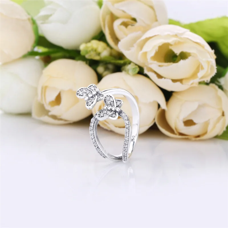 (imagem para) Anel Borboletas bedazzling Pandora - 197920CZ - Visualizar 2