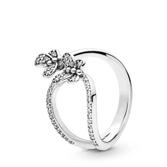 (imagem para) Anel Borboletas bedazzling Pandora - 197920CZ