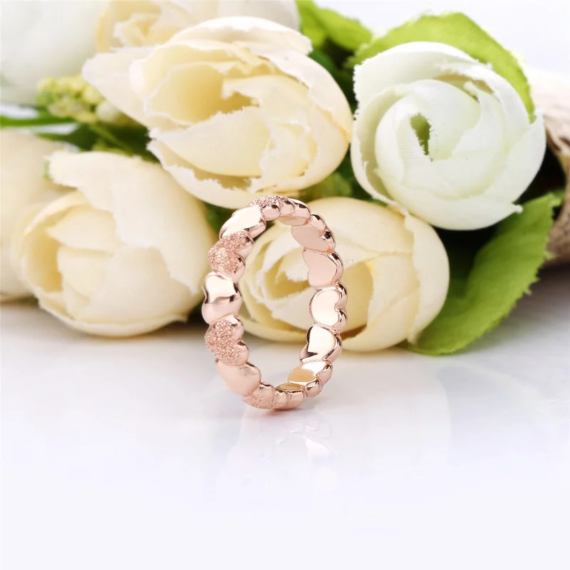 (imagem para) Anel Corações Brilhantes Matte Pandora Rose - 187950 - Visualizar 3