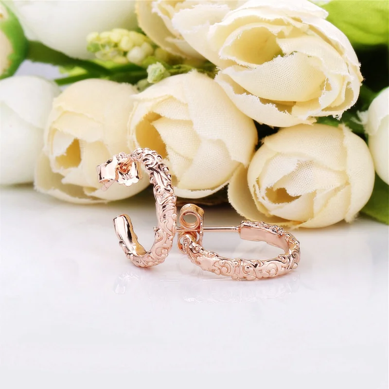 (imagem para) Brinco Argolas Beleza Real Pandora Rosa - 287732 - Visualizar 4