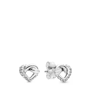 (imagem para) Brincos Knotted Hearts Pandora - 298019CZ