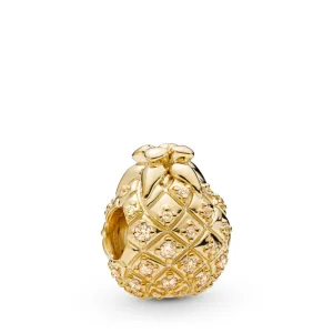 Charm Abacaxi dourado Pandora Shine - 767904CCZ (imagem para) Charm Abacaxi dourado Pandora Shine - 767904CCZ