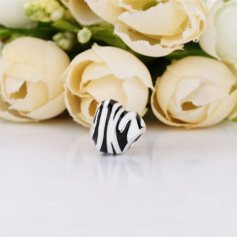 (imagem para) Charm Coração De Zebra - 798056ENMX - Visualizar 3