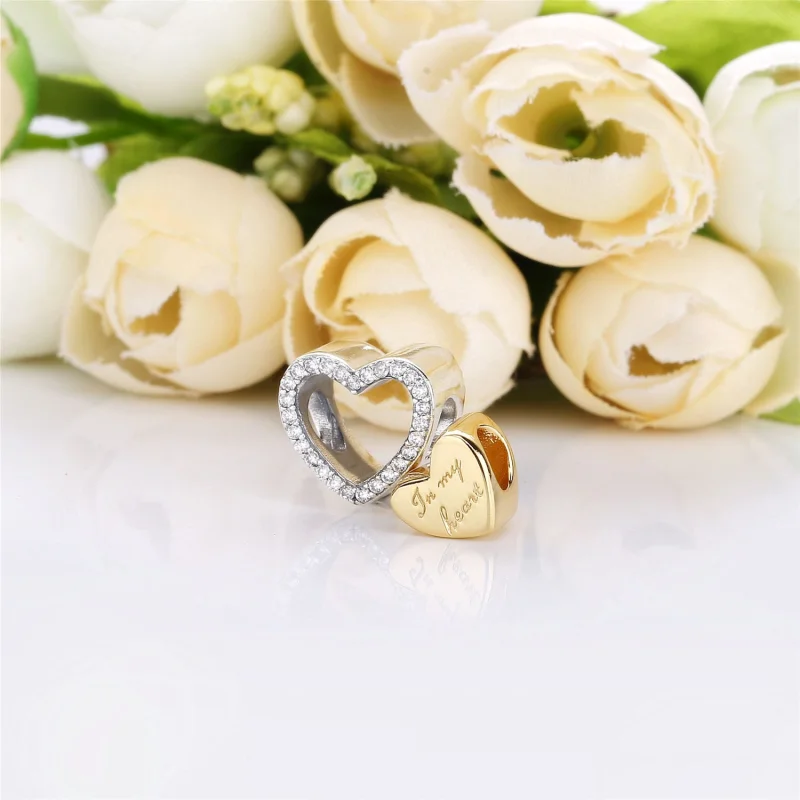 (imagem para) Charm Em Meu Coração Pandora - 767606CZ - Visualizar 4
