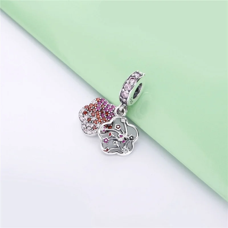 (imagem para) Charm Pendente Flor de Flor de Pêssego pavé Pandora - 798112NCCMX - Visualizar 2