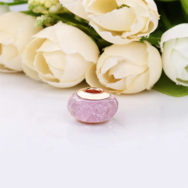 (imagem para) Charm Sulcos brilhantes Pandora Rosa - 788107 - Visualizar 4