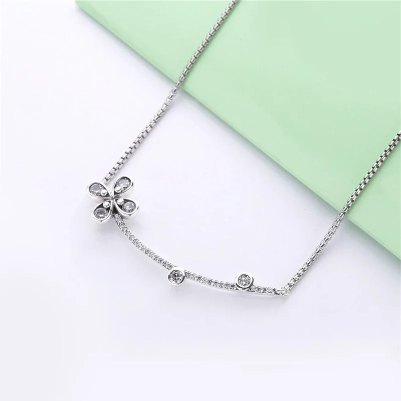 (imagem para) Colar Flor de quatro pétalas Pandora - 397956CZ - Visualizar 3